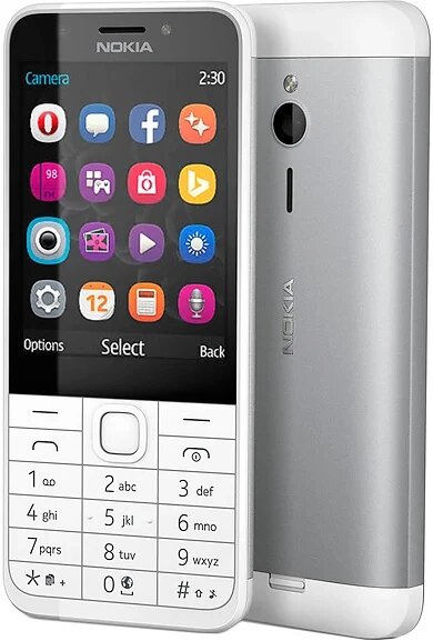 Мобильный телефон Nokia 230 DS Silver (RM-1172) от компании F-MART - фото 1