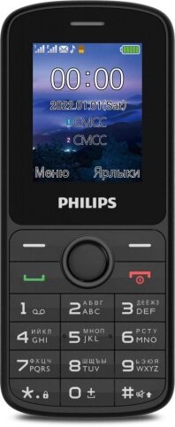 Мобильный телефон Philips E2101 Black от компании F-MART - фото 1