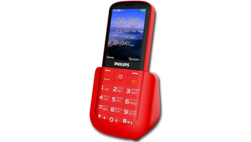 Мобильный телефон Philips E227 Red от компании F-MART - фото 1