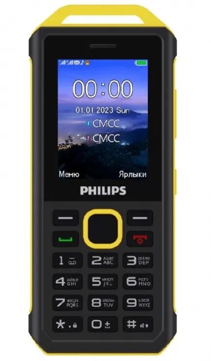 Мобильный телефон Philips E2317 Yellow Black от компании F-MART - фото 1