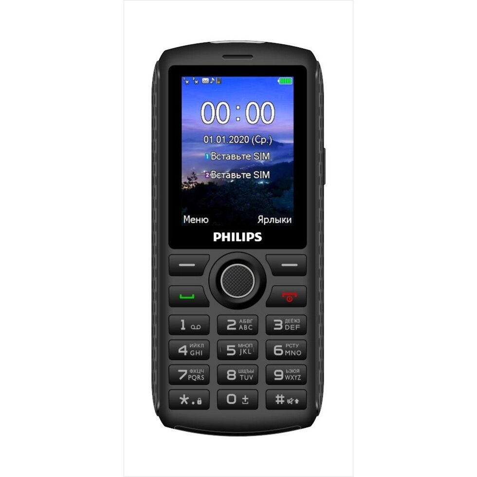 Мобильный телефон Philips Xenium E218 Dark Gray от компании F-MART - фото 1