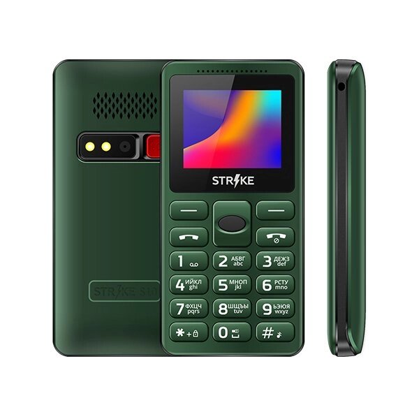 Мобильный телефон Strike S10 Green от компании F-MART - фото 1