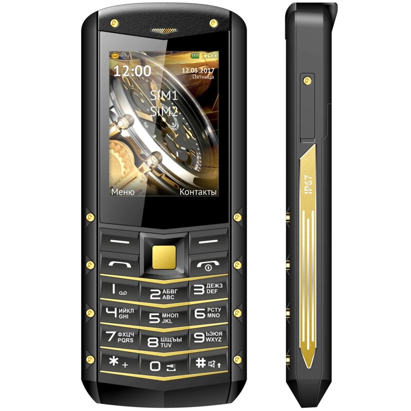 Мобильный телефон teXet TM-520R Black/Gold от компании F-MART - фото 1