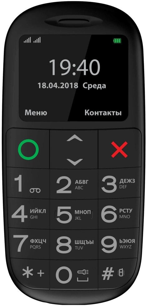 Мобильный телефон Vertex C312 Black от компании F-MART - фото 1