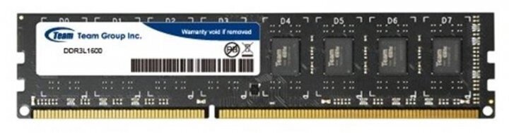Модуль памяти DDR3 8 ГБ Team (TED3L8G1600C1101***); 12800 MБ/с; 1600 МГц; RET от компании F-MART - фото 1