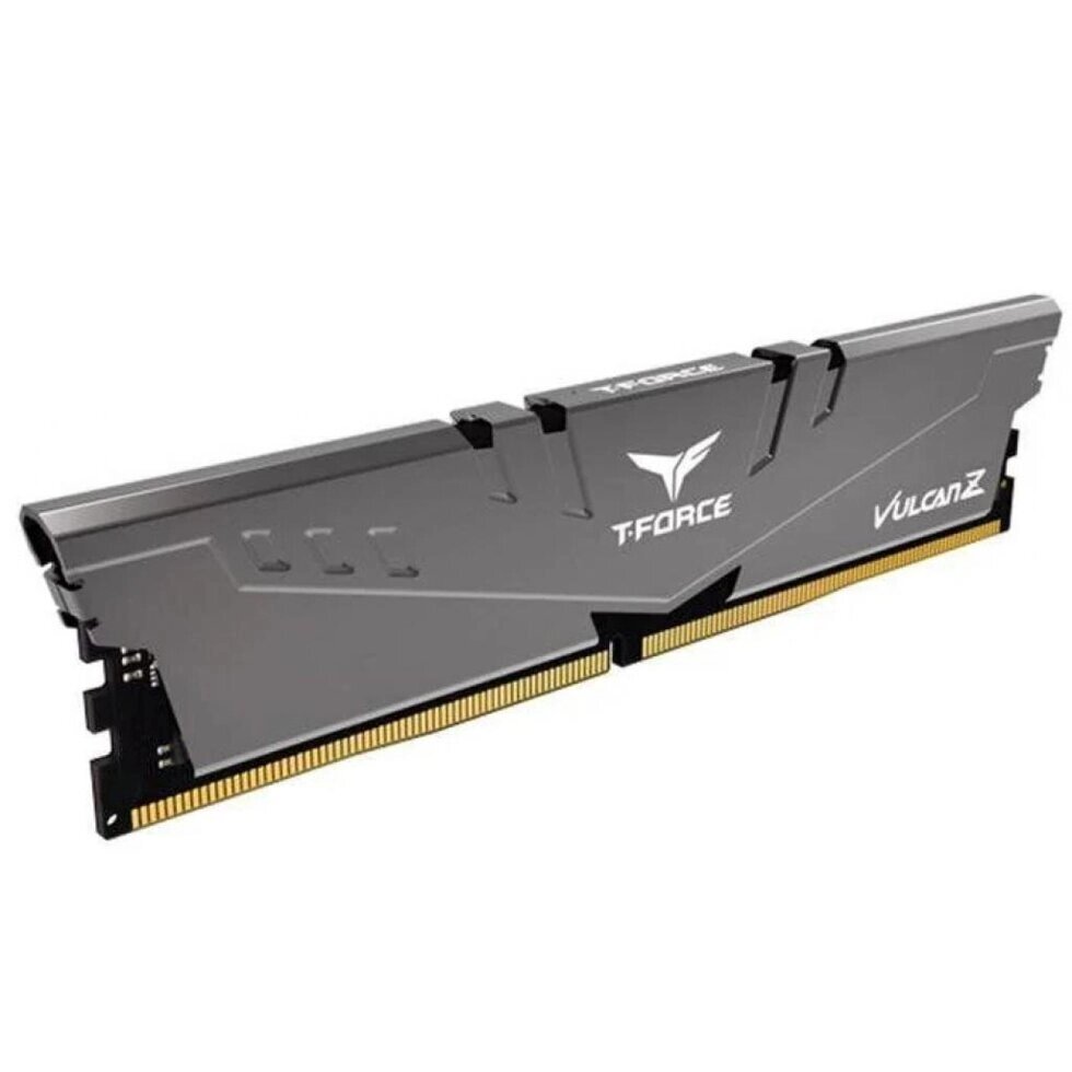 Модуль памяти DDR4 16 ГБ Team Vulcan Z Gray (TLZGD416G3200HC16F01***); 25600 MБ/с; 3200 МГц; радиаторы; RET от компании F-MART - фото 1