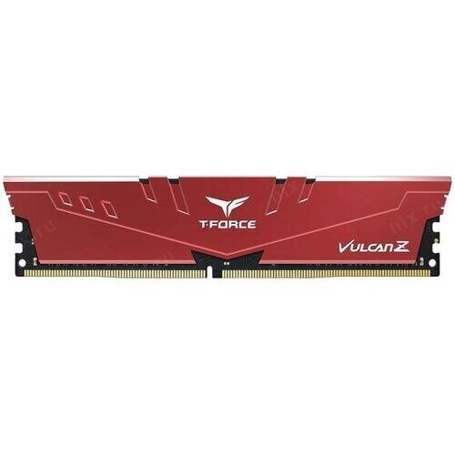 Модуль памяти DDR4 16 ГБ Team Vulcan Z Red (TLZRD416G3200HC16F01***); 25600 MБ/с; 3200 МГц; радиаторы; RET от компании F-MART - фото 1