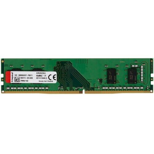 Модуль памяти DDR4 4 ГБ Kingston (KVR32N22S6/4***); 25600 MБ/с; 3200 МГц; RET от компании F-MART - фото 1