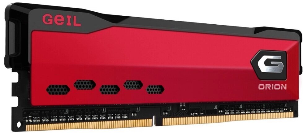 Модуль памяти DDR4 8 ГБ Geil EVO Orion Red (GOR48GB3600C18BSC***); 28800 MБ/с; 3600 МГц; радиаторы; RET от компании F-MART - фото 1