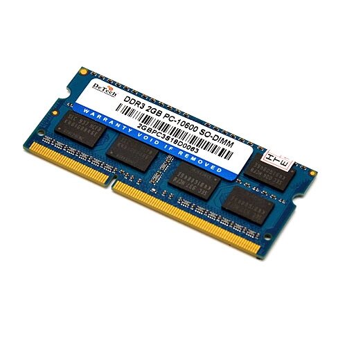 Модуль памяти DeTech DDR3 2Gb 1333MHz (PC3-10600) Sodimm от компании F-MART - фото 1