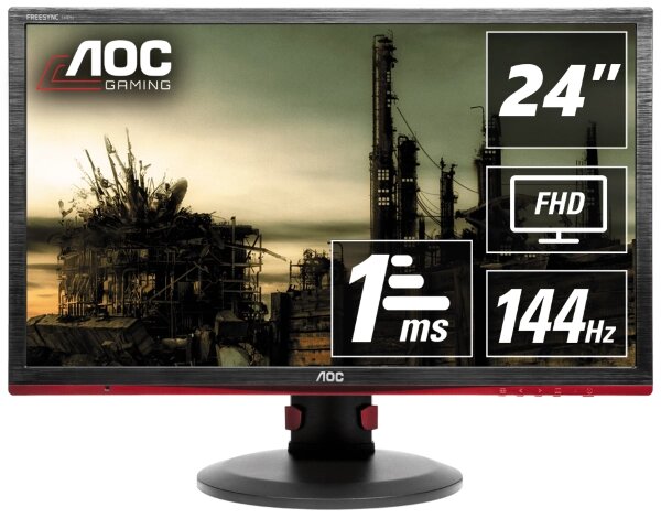 Монитор AOC Gaming G2460PF 24 черный/красный от компании F-MART - фото 1