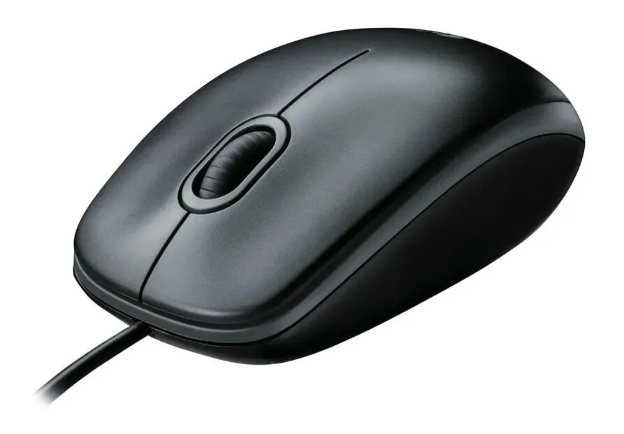 Мышь Logitech M100 (910-006652) проводная черный от компании F-MART - фото 1