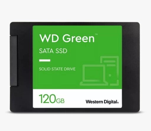 Накопитель SSD 120 ГБ Western Digital Green (WDS120G2G0A***) от компании F-MART - фото 1