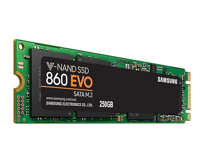 Накопитель SSD 250 ГБ Samsung 860 EVO (MZ-N6E250BW***) от компании F-MART - фото 1