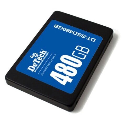 Накопитель SSD 480 ГБ DeTech DT-SSD480GB 2.5" SATAIII TLC 3D NAND от компании F-MART - фото 1