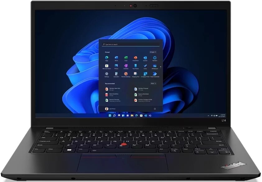 Ноутбук 14" LENOVO ThinkPad L14 G3 [21C2S72300] IPS FullHD/Core i5-1235U/16/SSD512Gb/Win11 Pro черный от компании F-MART - фото 1