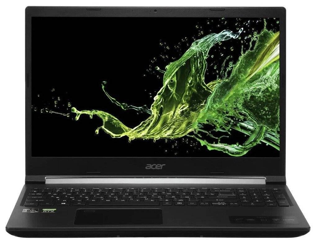 Ноутбук 15,6" ACER A715-43G-R64K [NH. QHDEM. 00C] FullHD/Ryzen7-5825U/8/SSD 512Gb/NVidia RTX 3050 4 Gb/no OS черный от компании F-MART - фото 1