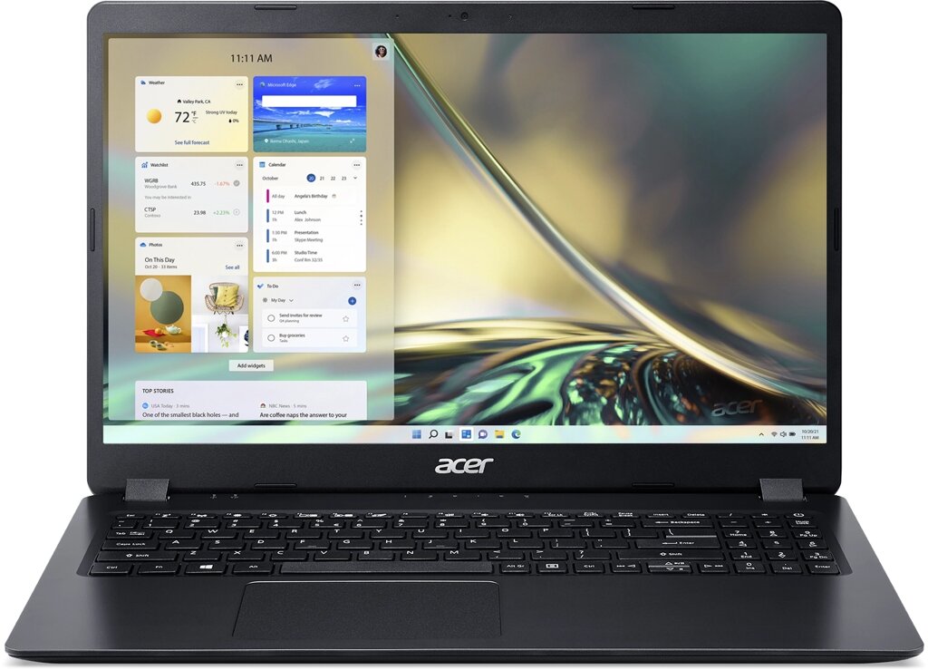 Ноутбук 15.6" ACER Aspire 3 A315-56-51M9 [NX. HS5ER. 026] TN FullHD/Core i5-1035G1/8/1Tb/Intel UHD Graphics/Win11 Home от компании F-MART - фото 1