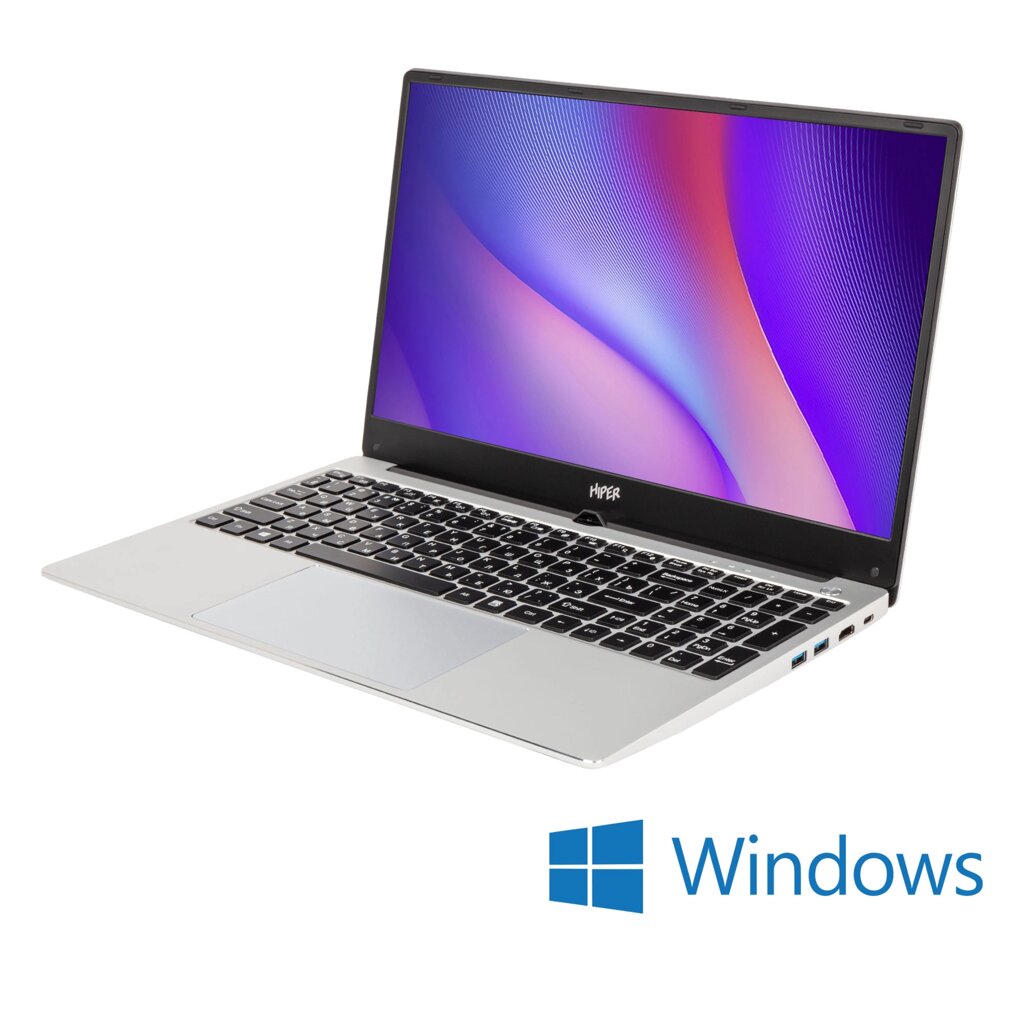 Ноутбук 15.6" HIPER WORKBOOK 1564 [KC29A2B4] IPS FullHD/Core i3-10110U/8/SSD256Gb/Intel UHD Graphics/Win10 Pro от компании F-MART - фото 1