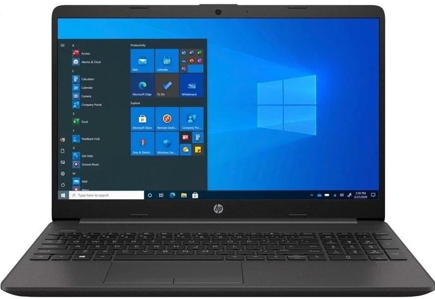 Ноутбук 15.6" HP 255 G8 [45R74EA] IPS UWVA FullHD/Ryzen 5-5500U/8/SSD256Gb/AMD Radeon/noOS серебристый от компании F-MART - фото 1