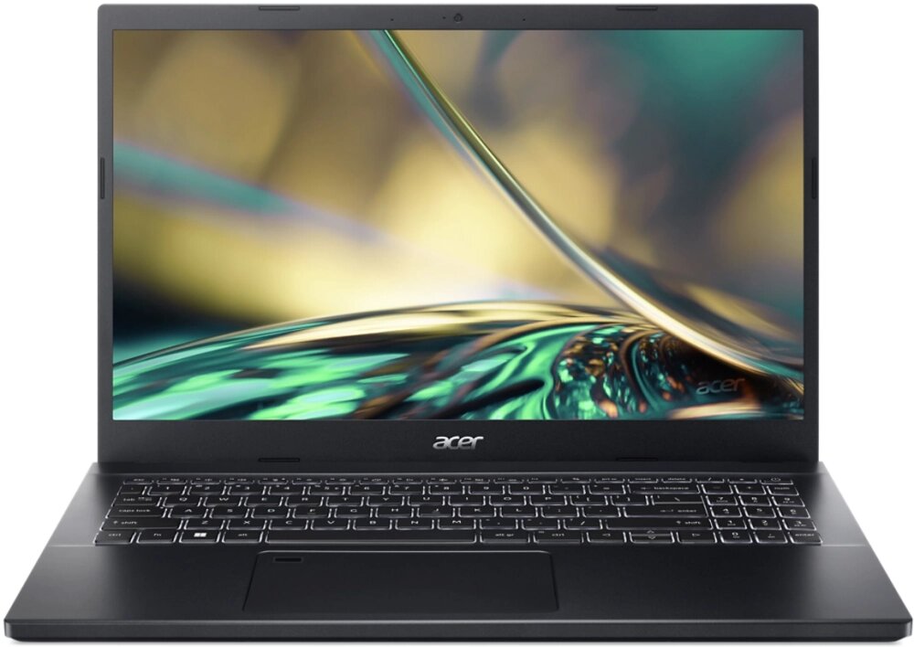 Ноутбук 15.6" IPS FHD Acer Aspire A715-76G-54NX black (Core i5 12450H/8Gb/512Gb SSD/GTX1650 4Gb/noOS) ((NH. QMEEM. 001)) от компании F-MART - фото 1