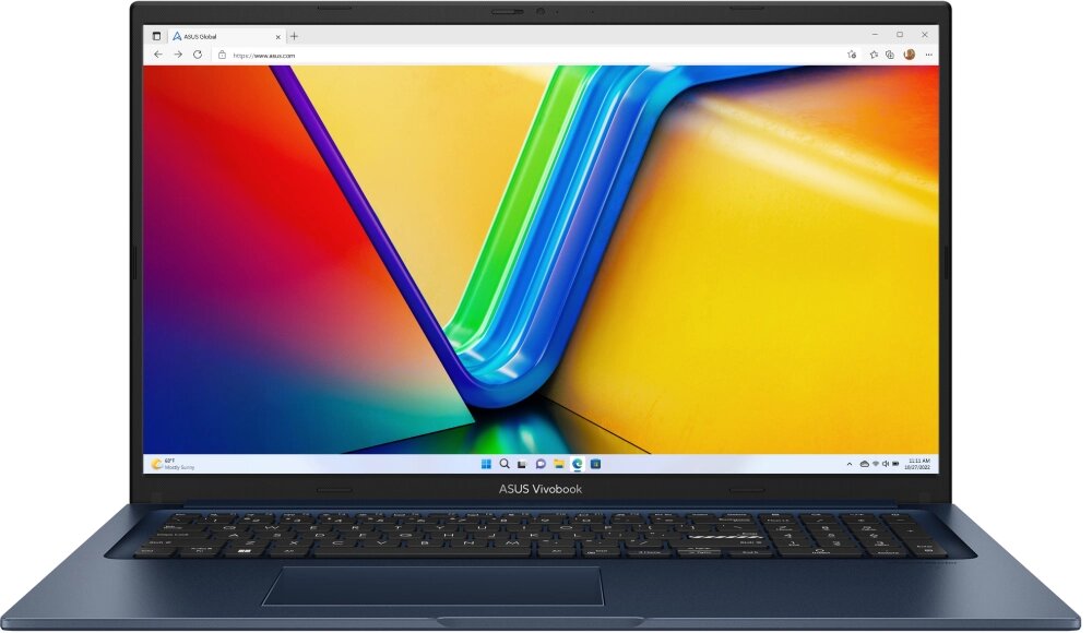 Ноутбук Asus Vivobook 17 X1704ZA-AU341 Pentium Gold 8505 8Gb SSD512Gb Intel UHD Graphics 17.3" IPS FHD (1920x1080) noOS от компании F-MART - фото 1