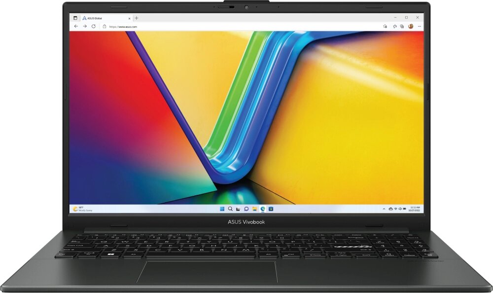 Ноутбук ASUS Vivobook Go 15 OLED E1504FA-L1125 AMD Ryzen 5 7520U/8GB/SSD256Gb/15.6";/FHD/OLED/noOS/Mixed Black от компании F-MART - фото 1