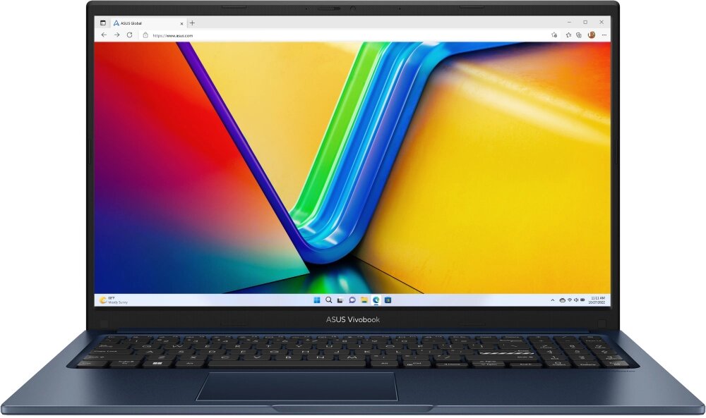 Ноутбук Asus VivoBook X1502ZA-BQ414 15.6" FHD/Intel Core i5-1240P/16Gb/SSD 512Gb/Intel UHD Graphics/DOS/темно-синий/1.7 от компании F-MART - фото 1