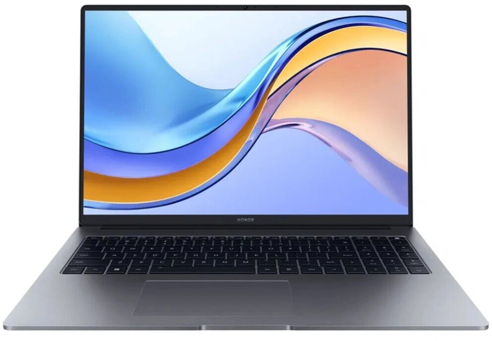 Ноутбук HONOR MagicBook X16 16" IPS FHD gray (Core i5 12450H/8Gb/512Gb SSD/VGA int/W11) (5301AHGY) от компании F-MART - фото 1