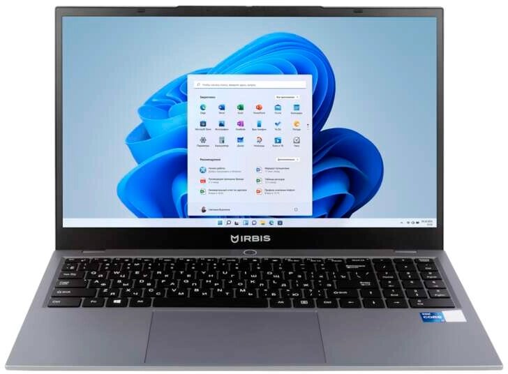 Ноутбук IRBIS 15NBP3512 15.6" FHD (1920x1080) IPS 300cd, Core i7-1255U,16Gb DDR4-3200(1),512Gb SSD,4G LTE, Wi-Fi 6+BT от компании F-MART - фото 1