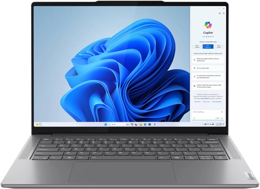 Ноутбук Lenovo Yoga Pro 7 14AHP9 14.5"(3072x1920 IPS)/AMD Ryzen 7 8845HS (3.8Ghz)/16384Mb/1024SSDGb/noDVD/Int: AMD от компании F-MART - фото 1