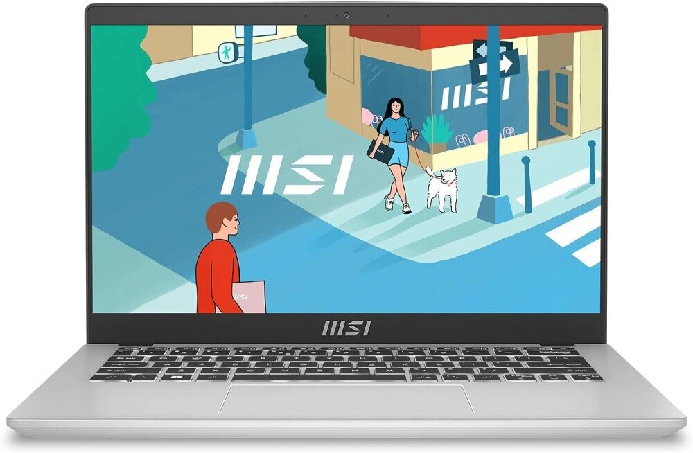 Ноутбук MSI Modern 14 C7M Ryzen 5 7530U/8/SSD512Gb/14";/IPS/FHD/noOS/silver (9S7-14JK12-239) от компании F-MART - фото 1