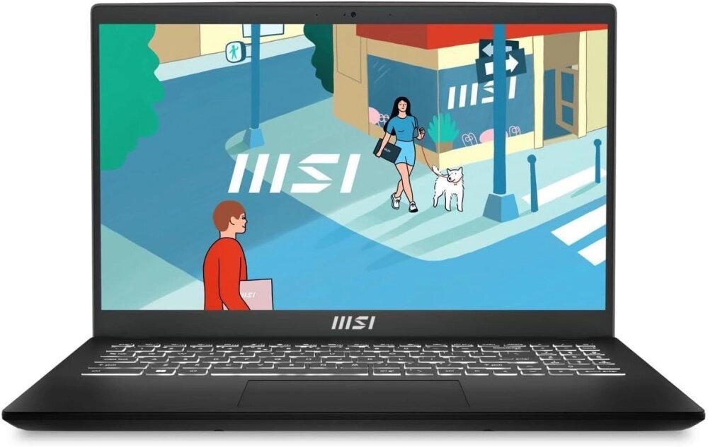 Ноутбук MSI Modern 15 H B13M-021US Core i7 13620H 32Gb SSD1Tb Intel Iris Xe graphics 15.6" IPS FHD (1920x1080) Windows от компании F-MART - фото 1