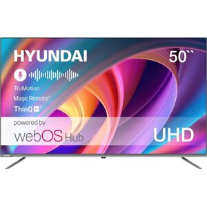 Телевизор Hyundai H-LED50BU7100 серый 3840x2160, 4K Ultra HD, 60 Гц, Wi-Fi, Smart TV в Ростовской области от компании F-MART