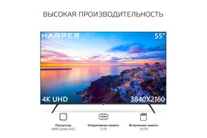 Телевизор Harper 55U770TS ЖК в Ростовской области от компании F-MART