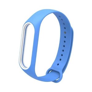 Ремешок для фитнес-браслета Xiaomi Mi Band 3 Edge (3) Blue/White