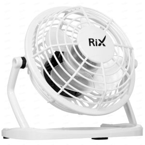 Вентилятор настольный Rix RDF-1500USB белый