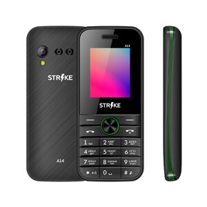 Мобильный телефон Strike A14 Black/Green в Ростовской области от компании F-MART
