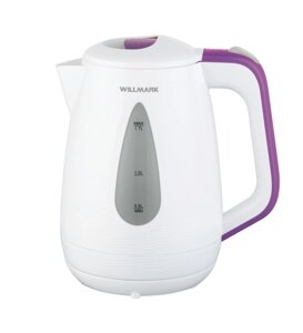 Чайник электрический WILLMARK WEK-1807P (Белый/фиолетовый)