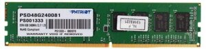 Модуль памяти DDR4 8 ГБ PATRIOT PSD48G240081S DDR4: 260-pin; частота: 2400; латентность: CL17; форм-фактор: SO-DIMM; тип в Ростовской области от компании F-MART