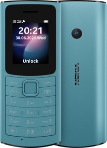 Мобильный телефон Nokia 110 DS 4G aqua (TA-1386)