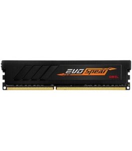 Модуль памяти DDR4 16 ГБ Geil Evo Spear (GSB416GB3200C16ASC***); 25600 MБ/с; 3200 МГц; радиаторы; RET