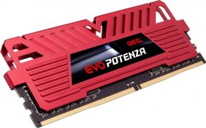 Модуль памяти DDR4 8 ГБ Geil EVO POTENZA (GPR48GB3200C16BSC***); 25600 MБ/с; 3200 МГц; радиаторы; RET