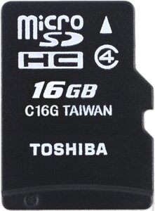 Карта памяти Toshiba MicroSDHC 16GB Class 4 (SD-C16GJ (BL5) в Ростовской области от компании F-MART