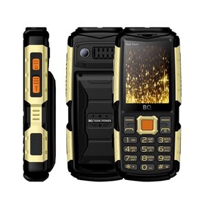 Мобильный телефон BQ BQ-2430 Tank Power (Black/Gold)