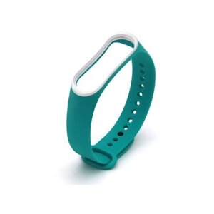 Ремешок для фитнес-браслета Xiaomi Mi Band 3 Edge (11) Green/White