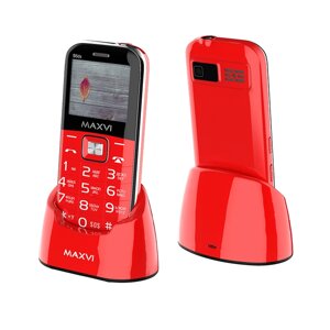 Мобильный телефон Maxvi B6ds Red (с док-станцией)