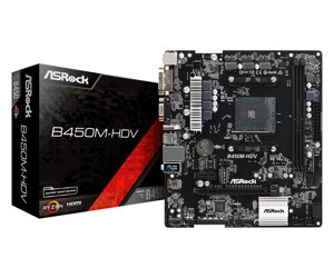 Материнская плата Asrock B450M-HDV