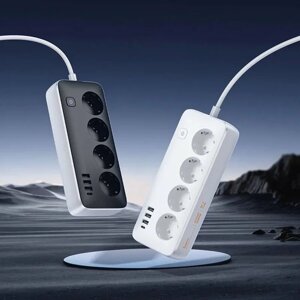 Сетевой фильтр HOCO AC21 Sunlight 4-bit (1C3A) desktop socket (EU/GER) (черный) в Ростовской области от компании F-MART