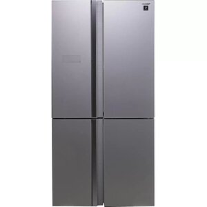 Холодильник Sharp SJFS97VSL серебристое стекло/стекло (трехкамерный)